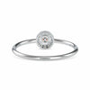Jewelove™ Rings 10 Pointer Platinum Halo Diamond Engagement Ring JL PT 0601