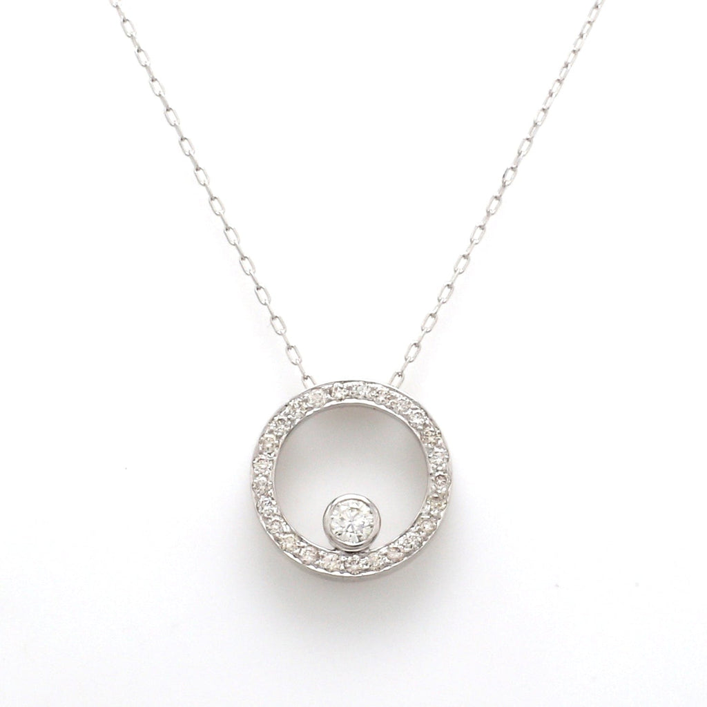 Jewelove™ Necklaces & Pendants 14K White Gold Earrings with Diamonds JL AU P E-1