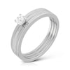 Jewelove™ Rings SI IJ / Women's Band only 15 Pointer Designer Diamond Ring for Women JL PT R-42