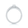Jewelove™ Rings 15-Pointer Designer Platinum Engagement Ring for Women JL PT R-52