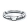 Jewelove™ Rings 15-Pointer Designer Platinum Engagement Ring for Women JL PT R-52