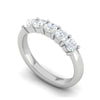 Jewelove™ Rings 15 Pointer Diamond Half Eternity Platinum Ring for Women JL PT WB RD 162