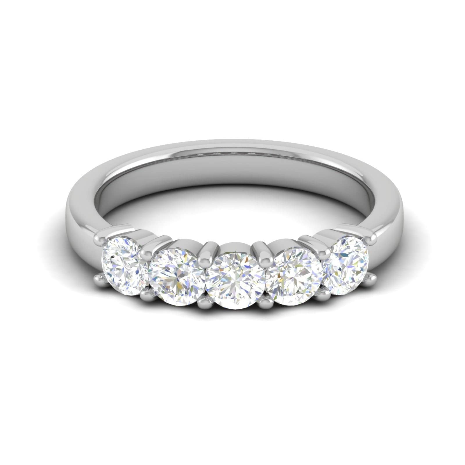 Luxe 950 Pure Platinum And Diamond Finger Ring