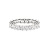 Jewelove™ Rings VVS GH / Women's Band only 15 Pointer Eternity Princess Cut Diamond Platinum Wedding Ring for Women JL PT RD RN 9278-A