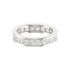 Jewelove™ Rings Women's Band only / VVS GH 15 Pointer Eternity Princess Cut Diamond Platinum Wedding Ring for Women JL PT RD RN 9293
