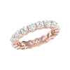 Jewelove™ Rings 15 Pointer Eternity Rose Gold Diamond Wedding Ring JL AU RD RN 9272R