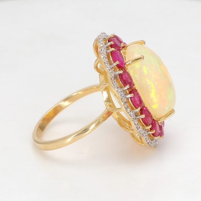 Raw Ruby Ring for Women in Sterling Silver - Ringcrush