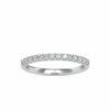 Jewelove™ Rings SI IJ / Women's Band only 18K Rose Gold Half Eternity Ring with Diamonds for Women JL AU US-0003