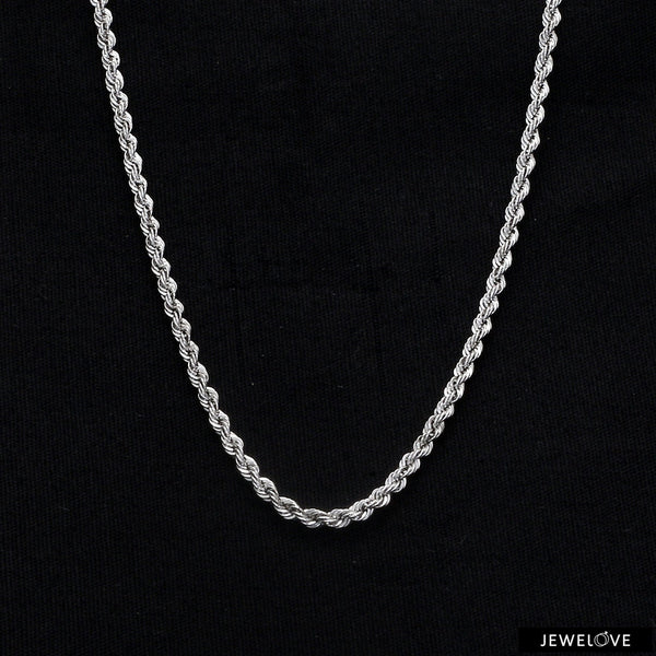 Jewelove™ Chains 2.3mm Cordell Platinum Rope Chain JL PT CH 903