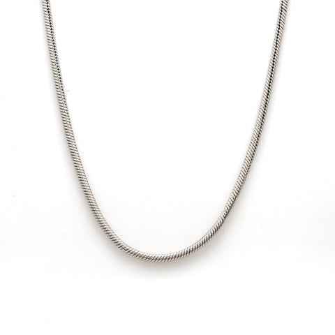 2.5mm Japanese Platinum Round Snake Chain  for Men JL PT CH 1146