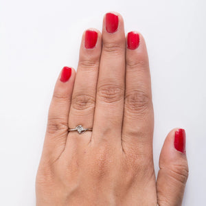 Diamond Platinum Ring for Girls SJ PTO 301 – Jewelove™