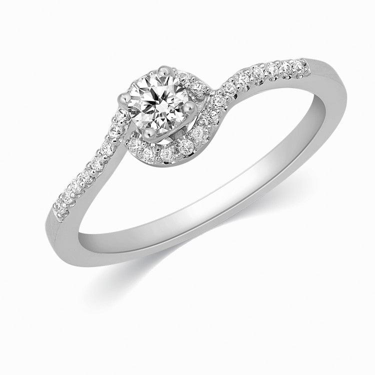 Platinum Diamond Ring for Women JL PT LR 30 – Jewelove.US