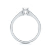Jewelove™ Rings 20-Pointer Diamond Platinum Shank Engagement Ring JL PT R-74