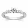 Platinum Solitaire Rings in India - 30 Pointer Solitaire Platinum Ring With Diamond Accents For Women JL PT 323