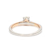 Jewelove™ Rings Women’s Band only 23 Pointer Solitaire Platinum Rose Gold Ring for Women JL PT 1151