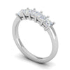 Jewelove™ Rings 25 Pointer Half Eternity Platinum Princess cut Diamonds Ring for Women JL PT WB PR 138
