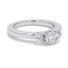 Jewelove™ Rings 3 Diamond Platinum Engagement Solitaire Ring JL PT 326