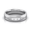 Jewelove™ Rings Women's Band only / SI IJ 3 Diamond Platinum Love Bands  JL PT R-8001