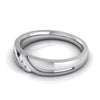 Jewelove™ Rings 3 Diamond Platinum Love Bands JL PT R-8003