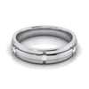 Jewelove™ Rings Women's Band only / SI IJ 3 Diamond Platinum Love Bands JL PT R-8018