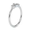 Jewelove™ Rings 3 Diamond Platinum Ring with Oval Cut Diamonds JL PT 0033