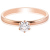 Jewelove™ Rings J VS / Women's Band only 30 Pointer Classic 6 Prong Solitaire Ring made in 18K Rose Gold JL AU 12