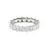 Jewelove™ Rings VS-I / Women's Band only 30 Pointer Eternity Princess Cut Diamond Platinum Wedding Ring for Women JL PT RD RN 9281