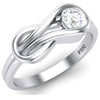 Platinum Solitaire Rings in India - Infinity Platinum Solitaire Ring For Women JL PT 468