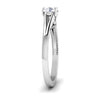 Jewelove™ Rings 30 Pointer Split Shank Platinum Solitaire Engagement Ring for Women JL PT 547