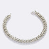 Jewelove™ Bangles & Bracelets 3D Platinum Bracelet for Men JL PTB 703