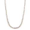 Jewelove™ Chains 16 + 2 inches 3mm Japanese Platinum Chain with Diamond Cut Balls JL PT CH 743