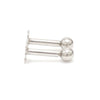 Jewelove™ Earrings 3mm Platinum Ball Earrings Studs JL PT E 182