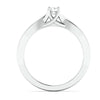 Jewelove™ Rings 4 Prong Platinum Solitaire Ring with a Twist JL PT 676
