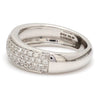 Jewelove™ Rings 4 Row Designer Platinum Half Eternity Wedding Ring SJ PTO 269