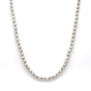 Jewelove™ Chains 18 + 2 inches 4mm Japanese Platinum Chain with Diamond Cut Balls JL PT CH 744