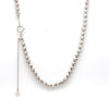Jewelove™ Chains 18 + 2 inches 4mm Japanese Platinum Chain with Diamond Cut Balls JL PT CH 744