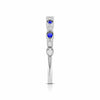 Jewelove™ Rings 5 Blue Sapphire Platinum Diamond Engagement Ring JL PT LR 7018