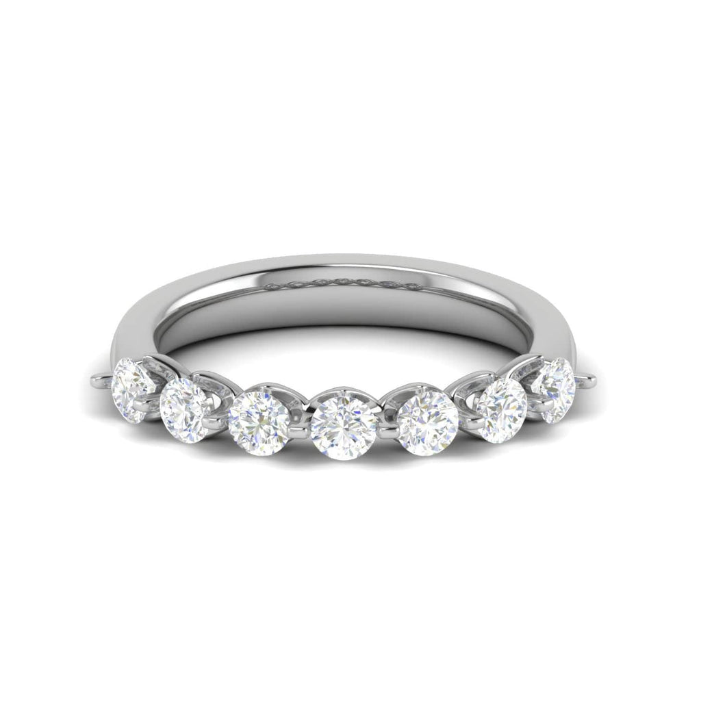 Jewelove™ Rings 5 Pointer Designer Platinum Diamond Ring for Women JL PT NWSSS1076