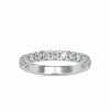 Jewelove™ Rings SI IJ / Women's Band only 5-Pointer Half Eternity Platinum Diamond Wedding Ring for Women JL PT US-0008