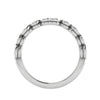 Jewelove™ Rings 5 Pointer Platinum Half Eternity Diamond Ring for Women JL PT WB RD 130