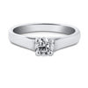 Jewelove™ Rings Women's Band only 50 Pointer Classic 4 Prong Cathedral Setting Platinum Solitaire Ring JL PT 558
