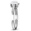 Side 30 Pointer Platinum Halo Princes Cut Diamond Solitaire Engagement Ring JL PT 6997