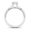 Circle View of Designer 30 Pointer Platinum Solitaire Engagement Ring JL PT 6583