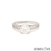 Jewelove™ Rings J VS / Women's Band only 50-Pointer Solitaire Platinum Diamond Split Shank Ring JL PT 1221-A