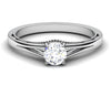 Jewelove™ Rings J VS / Women's Band only 50 Pointer Split Shank Platinum Solitaire Engagement Ring for Women JL PT 546