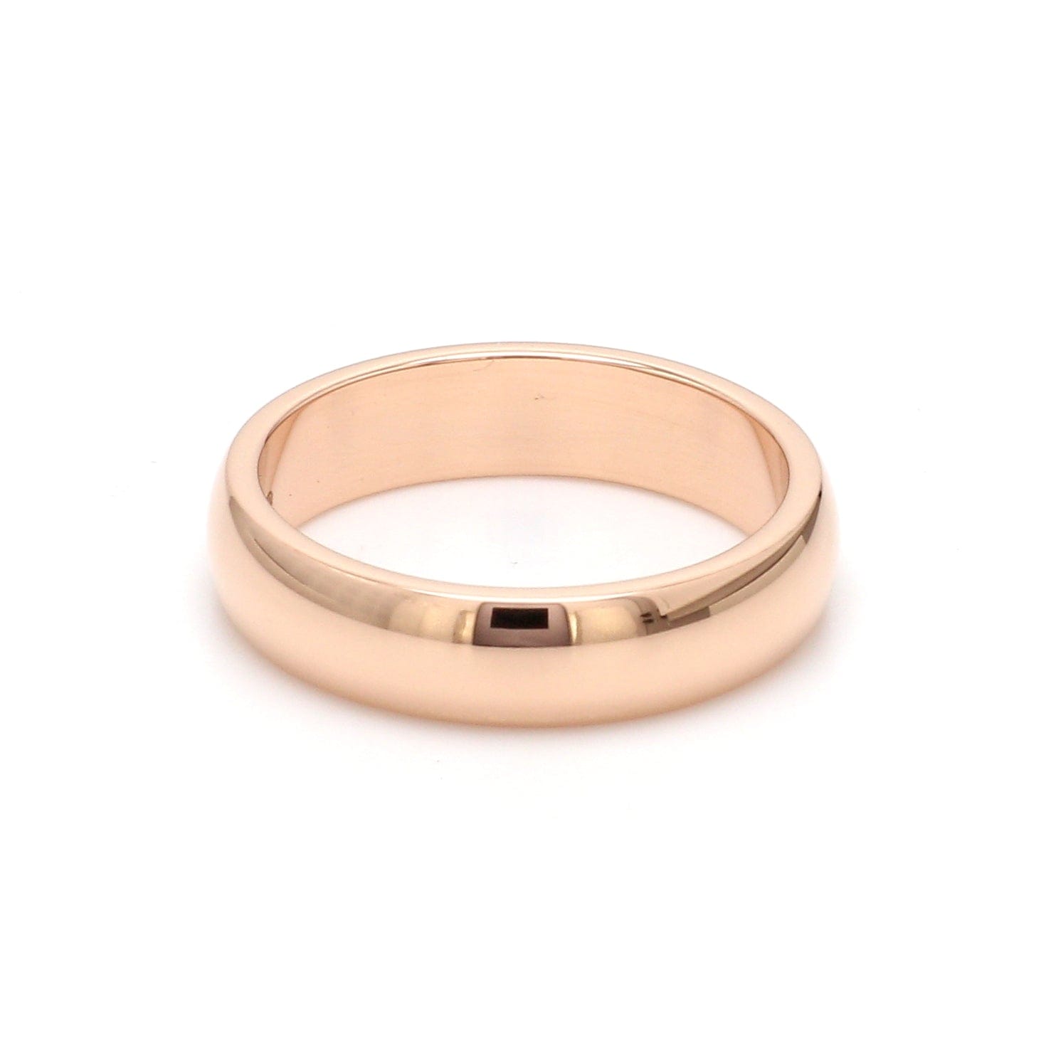 8mm Plain Polished Two-Tone Gold Wedding Band Ring