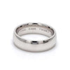 Jewelove™ Rings Men's Band only 6.5 mm Heavy Euro Dome Comfort Fit Platinum Wedding Band for Men JL PT 625-A