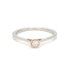 Jewelove™ Rings 6 Prongs Single Diamond Platinum & Rose Gold ring for women JL PT 1145