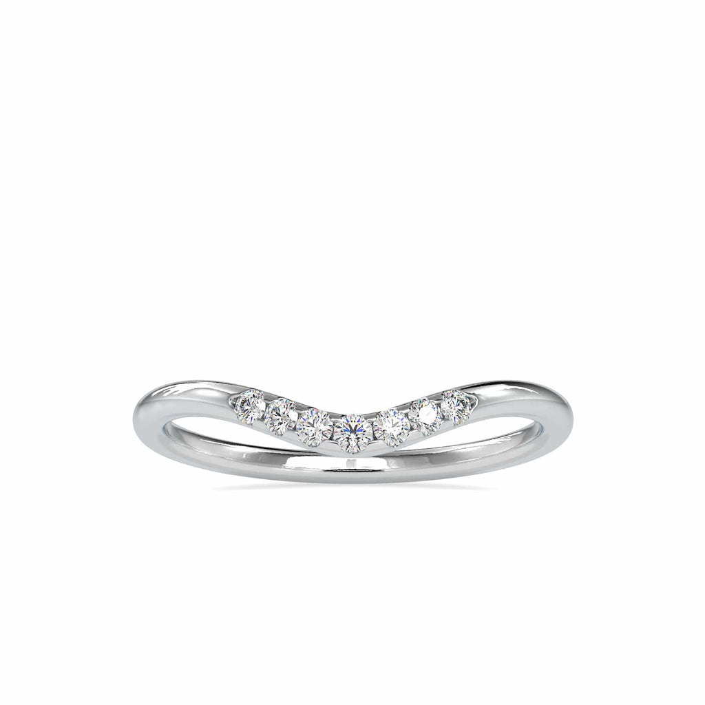 Jewelove™ Rings 7 Diamond Platinum Ring for Women JL PT 0086