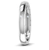 Side View of 7 Diamond Platinum Wedding Ring JL PT 6775